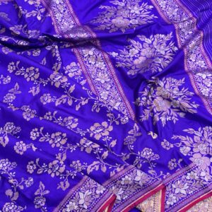 Pure Handloom Ektara Silk Jamdani Cutwork Saree