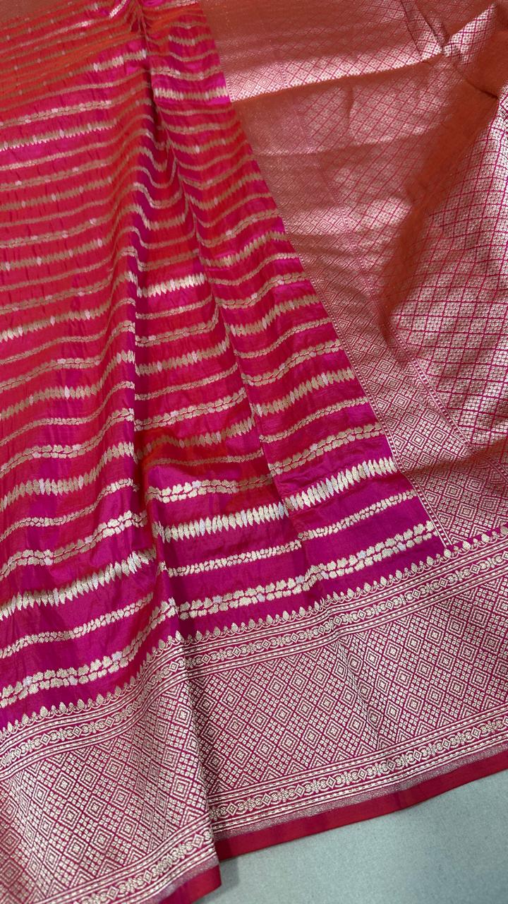 Pure Katan Silk All Over Saree – Timeless Banarasi Elegance with Rich Woven Detailing